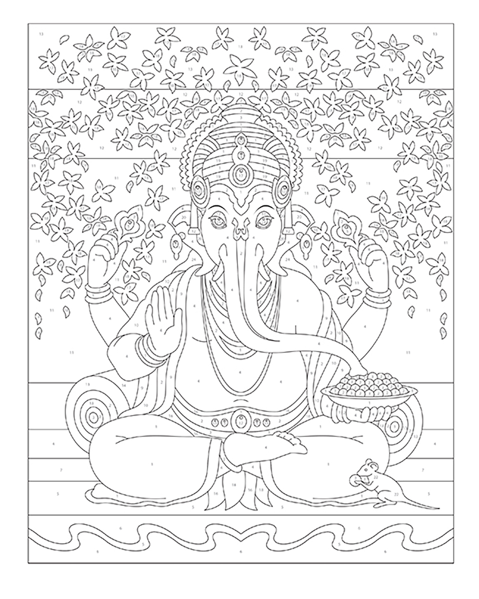 Coloriage par numéros – Méditation – Image 2