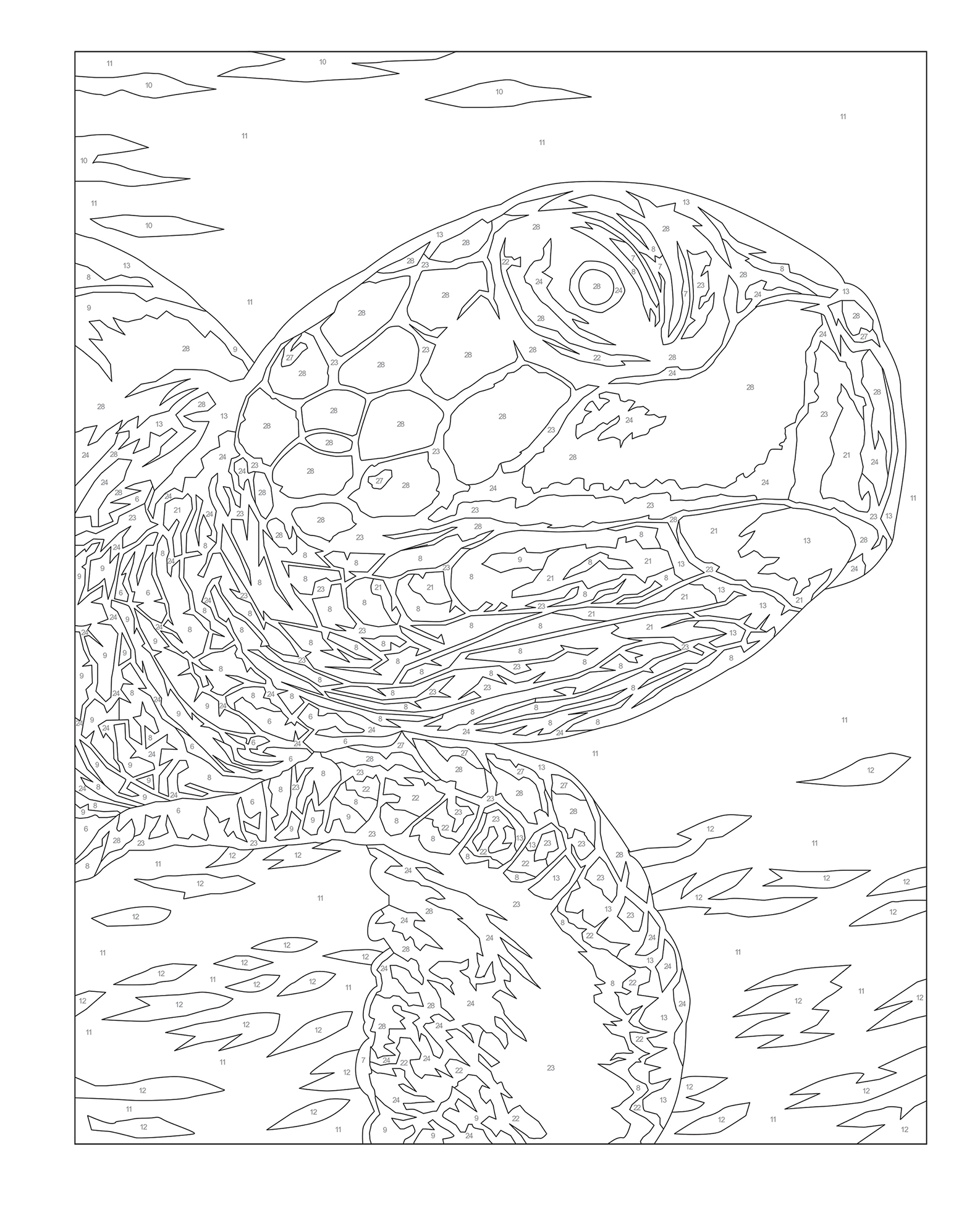 Coloriage par numéros – Océan – Image 2