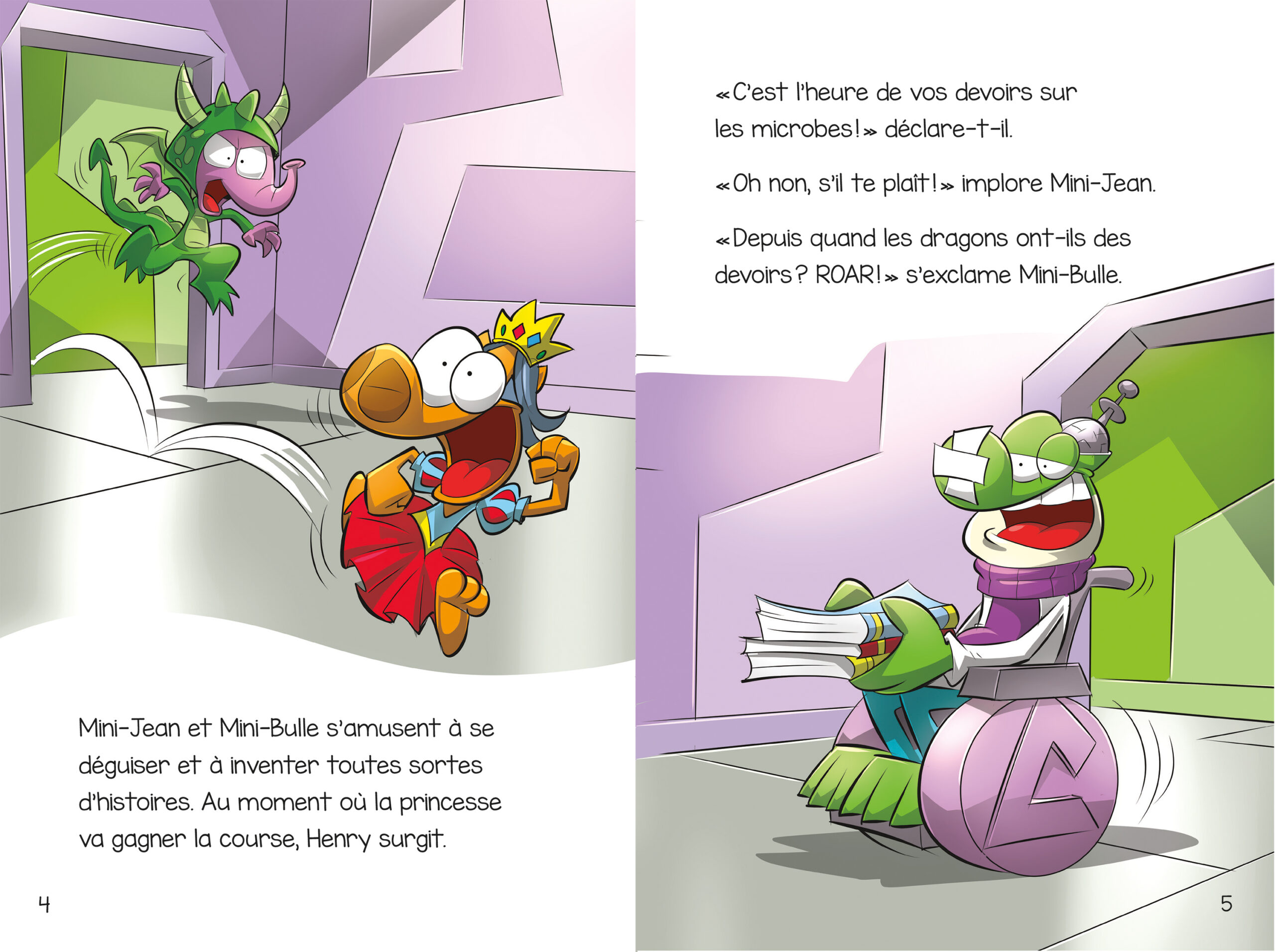 Les histoires de Mini-Jean et Mini-Bulle – Les devoirs, c'est malade! – Image 2